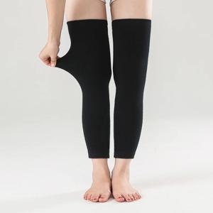 여성용 긴 모직 무릎 패드 보온 보호 방한 다리 커버 따뜻한 관절 보호 미끄럼 방지 중년 및 노인용 특별 제품