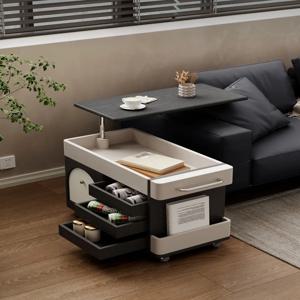 럭셔리 리프트 커피 테이블 원목 이동식 수납공간 절약형 다기능 가정 거실용 견고하고 내구성 있는 가구