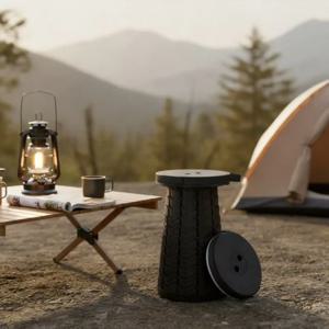 야외용 휴대용 신축성 접이식 스툴, 레인보우 블루 경량 디자인, 낚시 및 캠핑용 가정용 만능 소형 의자