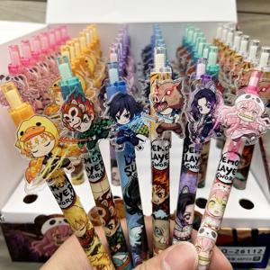 Kimetsu No Yaiba 0.5mm 검정색 볼펜 젤 펜(쓰기, 그림, 사무실 서명용) - 만화 학교 용품