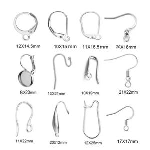 50pcs 스테인레스 스틸 쥬얼리 프랑스어 귀걸이 후크 결과 DIY 쥬얼리 만들기위한 방수 귀고리 귀걸이 걸쇠