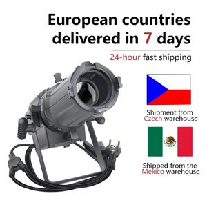 미니 100W DMX 줌 프로파일 서피스 스튜디오 고보 스포트라이트 가변 줌 타원형 DMX LED 레코 조명 쇼 DJ 클럽용