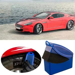 2개입 자동차 타이어 왁싱 광택 세척용 와이프 타이어 휠 림 트림 디테일링 광택 패드 스펀지