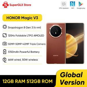 글로벌 버전 Honor Magic V3 5G 접이식 LTPO OLED 120Hz 디스플레이 7.92