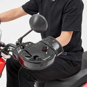 보호 오토바이 스쿠터 두꺼운 따뜻한 핸들 바 머프 그립 핸들 바 머프 방수 승마 겨울 따뜻한 열 커버 장갑