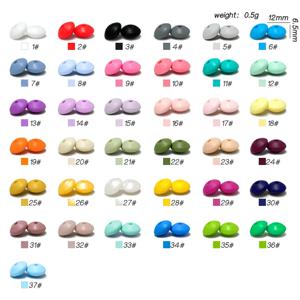 50pcs 실리콘 렌즈 비즈 BPA 무료 아기 젖니가 남 구슬 간호 팔찌 작은 막대 아기 Teether 액세서리