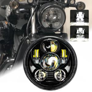 신형 5.75인치 LED 헤드라이트 5 3/4인치 LED DRL 방수 오토바이 헤드라이트 다이나 소프테일 스포츠스터 883 XL883 FXCW용