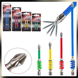 2개입 65/70/90/150mm 미끄럼 방지 자석 필립스 비트 스프링 포함 자석 드라이버 비트 PH2 드라이버 나사 1/4'' 헥스 샹크 드릴