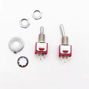 10PCS 5MM 미니 토글 스위치 SMTS-102, SMTS-103, 3핀 2위치, 3핀 3위치 조이스틱 스위치, 긴 핸들 및 짧은 핸들