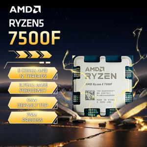 AMD Ryzen 5 7500F R5 7500F CPU Ryzen 프로세서 6 코어 12 스레드 65W 5nm 소켓 AM5 Procesador 라이젠 프로세서 PC 게이머 데스크탑