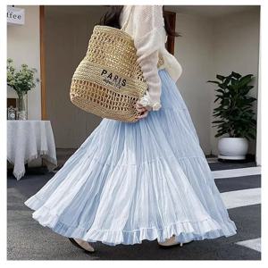 우아한 플리츠 스커트 여성용 신축성 있는 허리 슬림핏 A라인 롱 디자인 2026년 봄 패션 트렌드