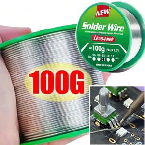 100g/50g/30g/20g/8g 저융점 무연 납땜 와이어 코일 sn99.3/cu0.7 고순도 납땜 와이어 로진 코어 주석