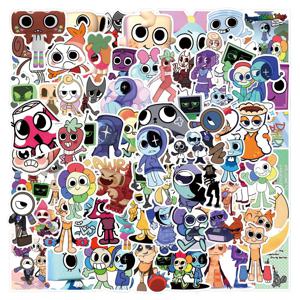 110Pcs Dandys World 낙서 스티커 세트 물병 수하물 노트북 기타 일기에 대 한 방수 비닐 데 칼