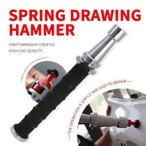 27-38CM 내장 스프링 텔레스코픽 소형 풀 해머 자동차 덴트 수리 슬라이딩 해머 미니 안티스케이팅 우박 풀 해머 공구 세트