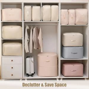 대용량 이불 보관 가방 접이식 옷 정리함 튼튼한 이사용 포장 박스 강화 손잡이 방진 기능