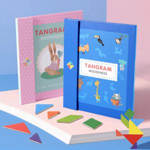 어린이를위한 자기 나무 Tangram 블록 퍼즐 게임 - 몬테소리 교육 지능 퍼즐 어린이 선물