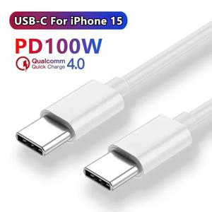유형 C-유형 C 케이블 100W PD iPhone 15 Pro Max 용 고속 충전 Huawei Mate 60 Xiaomi Samsung USB C-USB C 충전기 케이블 3m
