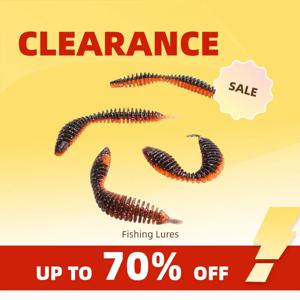 클리어런스_스파이커 웜 베이트 5cm 7cm 소프트 루어, 퍼치 배스 낚시용 루어 TPE TPR 플로팅 드롭 리그 소프트 베이트 UV 글로우 웜 베이트