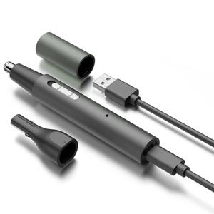 미니 전기 코털/귀털/수염 트리머 (남성용) 무통증 충전식 사이드버닝 눈썹/수염 3 in 1 헤어 클리퍼 면도기