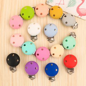 Kovict 5pcs 30mm/35mm 실리콘 클립 둥근 모양 젖꼭지 클립 DIY 젖꼭지 체인 쥬얼리 만들기 대량 공예품