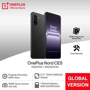 월드 프리미어 OnePlus Nord CE 5 글로벌 버전 스마트폰 7100mAh 배터리 MediaTek Dimensity 8350 Apex 50MP Sony LYT-600 카메라