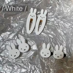 Miffy 만화 헤어 클립 귀여운 Miffy 헤어 클립 PP 클립 소녀의 앞머리 클립 도서 메모 클립 액세서리 소녀를위한 선물 장난감