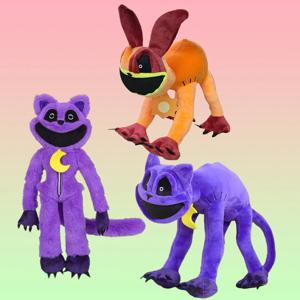 귀여운 부드러운 곰인형 플러시 인형 웃는 동물 디자인 캣냅 도그데이 플러시 장난감 어린이 선물 장식