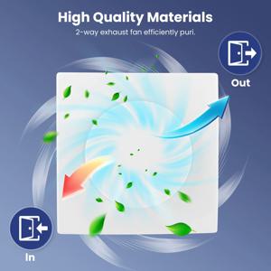 100mm 욕실 배기 팬 양면 3단계 원격 제어 환기 욕실 세탁실 차고에 설치하기 쉬움