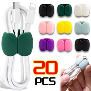 10/5/1PCS 다기능 케이블 정리기 USB 홀더 케이블 관리 클립 코드 키퍼 헤드폰 이어폰 폰 충전기 와이어 클립