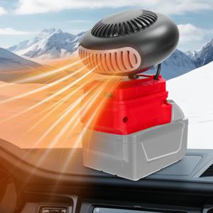 자동차 히터 전기 온풍기 빠른 가열 팬 휴대용 윈드실드 제빙기 제습기 밀워키 18V 배터리용 전동 공구