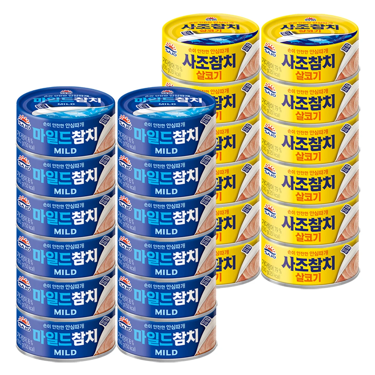 [사조공식샵] 살코기참치100g*12캔+마일드참치100g*12캔 (24캔)_V