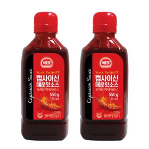 [사조공식샵] 해표 캡사이신 매운맛 소스 550g*2개
