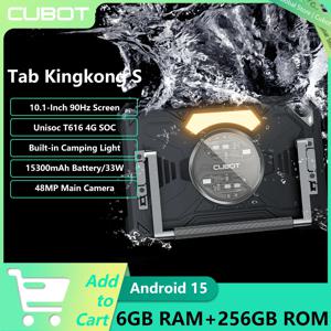 CUBOT Tab Kingkong S 4G 러기드 태블릿 Unisoc T616 4G 10.1인치 HD+ 90Hz 6GB+256GB 15300mAh 배터리 33W 충전 48MP 안드로이드 15