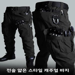 블랙 아메리칸 스타일 아웃도어 트레이닝 팬츠 퀵 드라이 택티컬 멀티 포켓 남성용 방수 내마모성 카고 팬츠