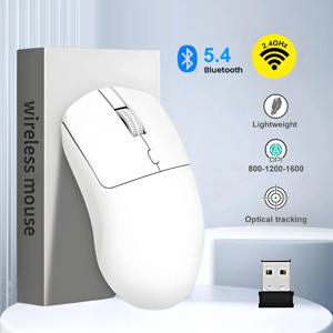 2.4G 무선 마우스 블루투스 5.4 게이밍 마우스 인체공학적 디자인 마우스 800-1200-1600 DPI 마우스 충전식 사무용 마우스 PC 노트북용 ,2.4G Wireless Mouse Bluetooth 5.4 Gaming Mouse Ergonomic Mice 800-1200-1600 DPI Mouse Rechargeable Office Mice for PC Laptop