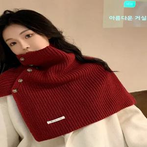 여행용 니트 스카프 여성 패셔너블한 새로운 가을 겨울 따뜻한 한국 스타일 넥 워머 모직 랩 숄더 트렌디한 헤드웨어