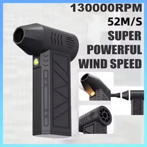강력한 130000 RPM 미니 에어 블로워 터보 제트 팬 전동 에어 더스터 3단 속도 조절 가능 충전식 산업용 덕트 청소 도구