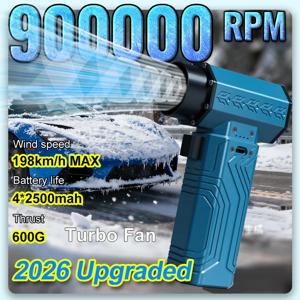 새로운 900000RPM 강력 에어 블로워 10000MAH 600g 추력 198km/h 풍속 브러시리스 미니 터보 팬 먼지 제거기 나뭇잎 제거 건조기 컴퓨터용