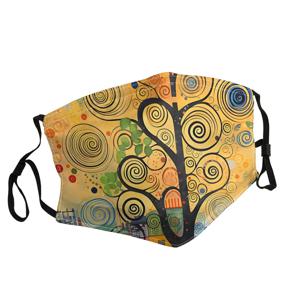 구스타프 클림트 페인팅 아트 마스크 남녀공용 야외 패션 프린트