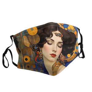 구스타프 클림트 페인팅 아트 마스크 남녀공용 야외 패션 프린트