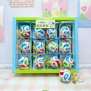 2026 미국-캐나다-멕시코 축구공 키체인, PU 축구 트로피 펜던트 가방 참 장식, 팬들을 위한 고급 기념품, 파티 선물