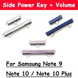 교체 전원 켜기 끄기 측면 키 버튼 + 볼륨 업 다운 측면 버튼 Samsung Note 9 10 Plus 볼륨 키 부품