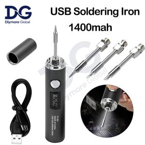 1400mAh USB 무선 충전식 전기 납땜 인두 빠른 충전 휴대용 수리 용접 도구