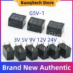 5 10 20 PCS G5V-1 - 3V 5V 9V 12V 24V 6PIN 1A DC12V 5VDC 12VDC 24VDC OMRON 용 새 정통 오리지널 신호 릴레이 B