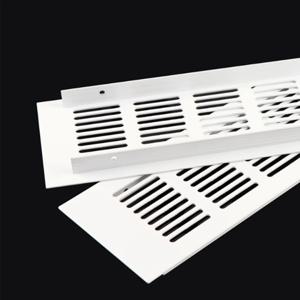 1Pcs 흰색 Length100-800mm 알루미늄 합금 캐비닛 에어 벤트 장식 커버 옷장 신발 옷장 메쉬 구멍 커버 하드웨어 액세서리