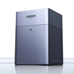 UGREEN DH4300 Plus 미니 홈 NAS AI Rockchip 옥타 코어 A55-A76 8GB LPDDR4X 4베이 SATA HDD SSD NFC RJ45 2.5GbE 네트워킹 스토리지