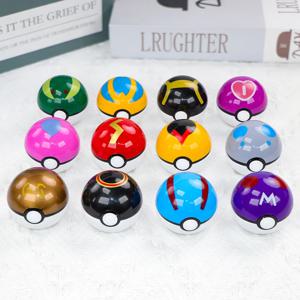 12PCS 포켓몬 공 Pokeball 피카추 Pokeball 액션 피규어 만화 애니메이션 Kawaii 인형 Poke Ball 컬렉션 어린이 생일 선물