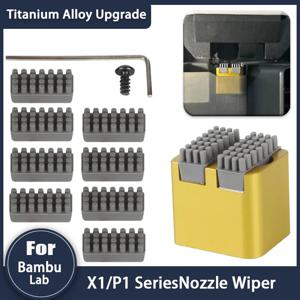 Bambu Lab X1 P1S 시리즈용 노즐 브러시, BambuLab 와이퍼 실리콘 브러시, 장착된 스크러버, 프린트 헤드 클리너, 프린터 헤드 와이핑