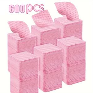 20-600개 린트 프리 네일 와이프 젤 클렌징 티슈 알루미늄 프리 네일 폴리쉬 리무버 패드 네일 뷰티 클리닝 케어 도구