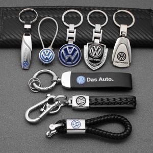 금속/가죽 자동차 키체인 배지 엠블럼 제타 MK5 GTI 제타 골프 티구안 파사트 폴로 VW 키체인 링 액세서리